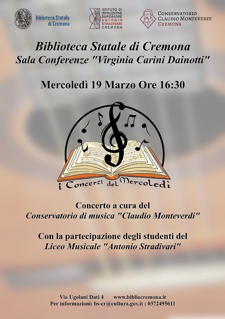 I concerti del mercoledì in Biblioteca 