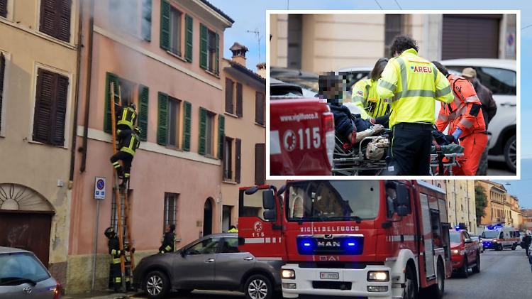 Incendio in una palazzina in via Bonomelli, quattro coinvolti