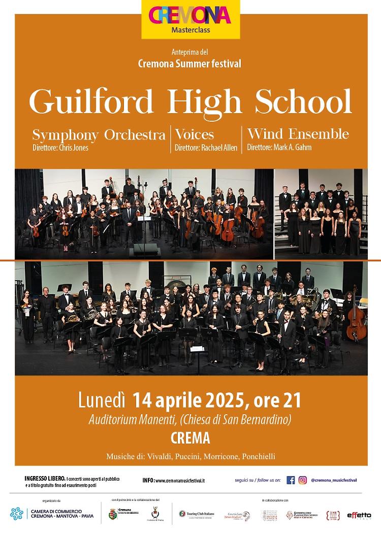 Concerto della Guilford High School proveniente dagli USA