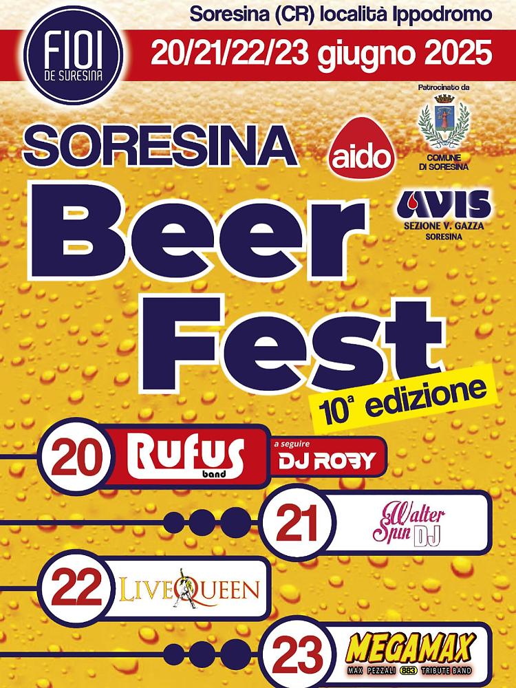 Beer Fest Soresina. Festeggia l'arrivo dell'estate!