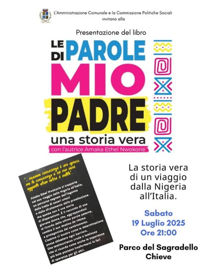 Presentazione di “Le parole di mio padre” di Amaka Ethel Nwokorie