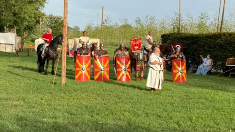Lungo l’Oglio il campo dei legionari