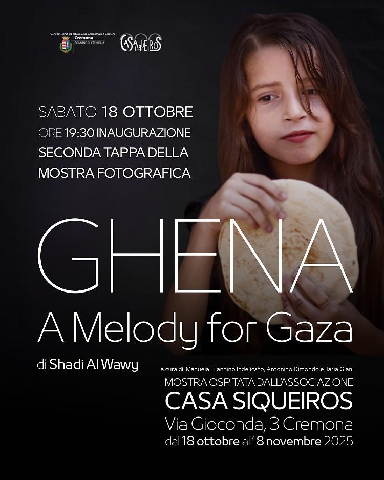 “GHENA. A Melody for Gaza” mostra fotografica itinerante 