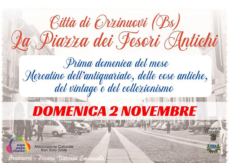 La Piazza dei Tesori Antichi. Mercatino antiquario