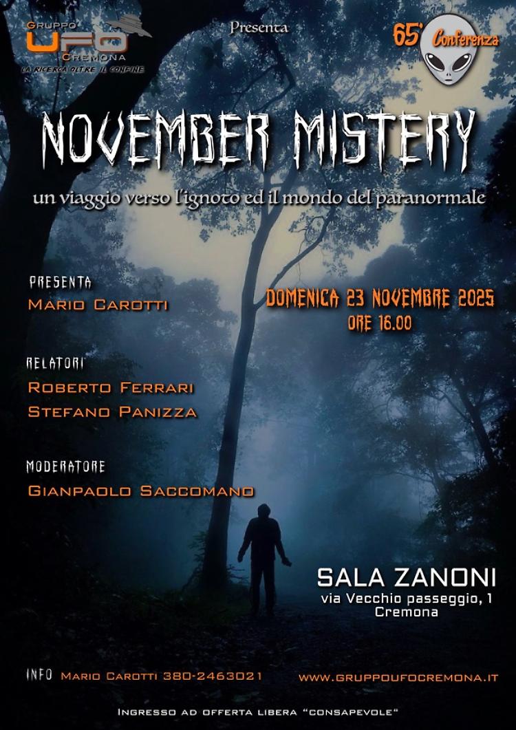 November  Mistery: un viaggio nell'ignoto e nel paranormale