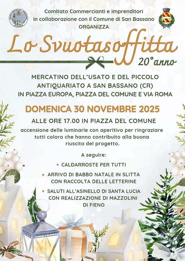 Torna "Lo Svuotasoffitta" al suo XX anno