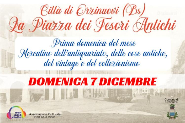 La Piazza dei Tesori Antichi. Mercatino antiquario