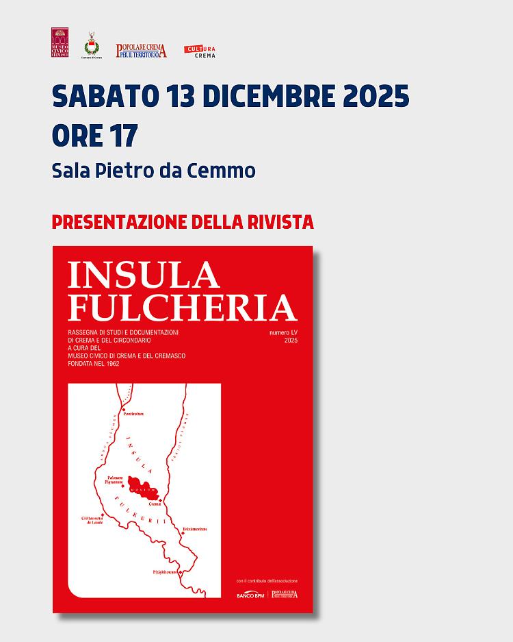 Presentazione dell'edizione 2025 della rivista Insula Fulcheria