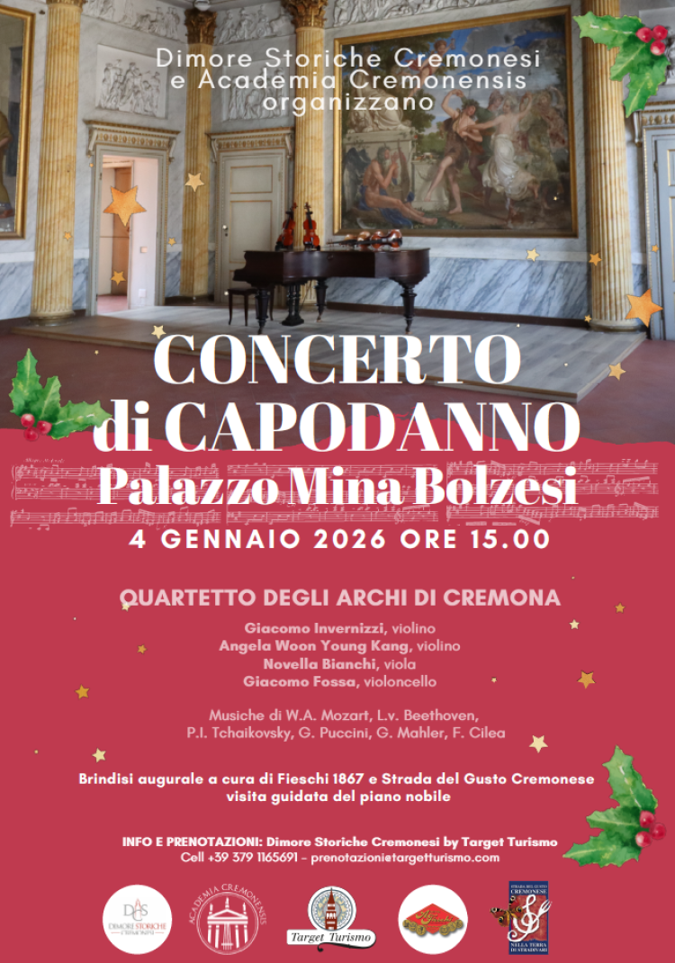 Concerto di Capodanno del &ldquo;Quartetto degli Archi di Cremona&rdquo; 