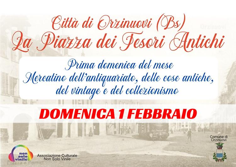 La Piazza dei Tesori Antichi. Mercatino antiquario