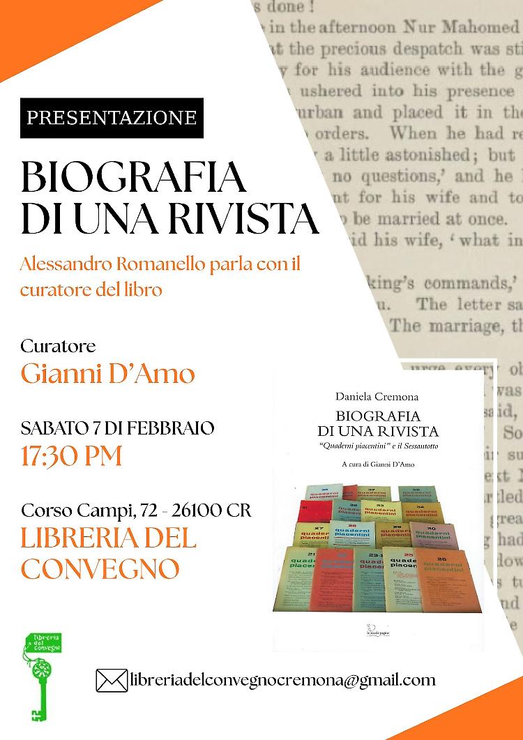 Presentazione del libro "Biografia di una rivista"